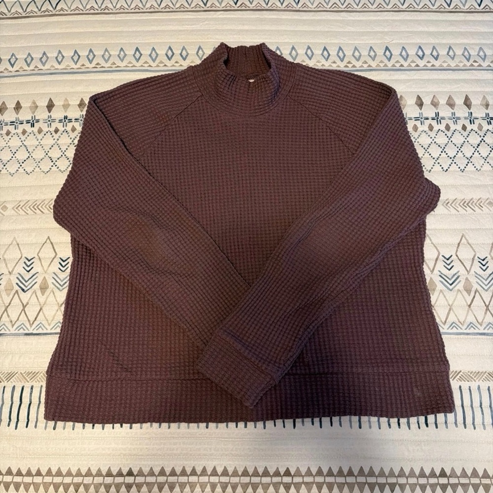 The North Face Womenswear Waffle Knit Mock Neck Sweater